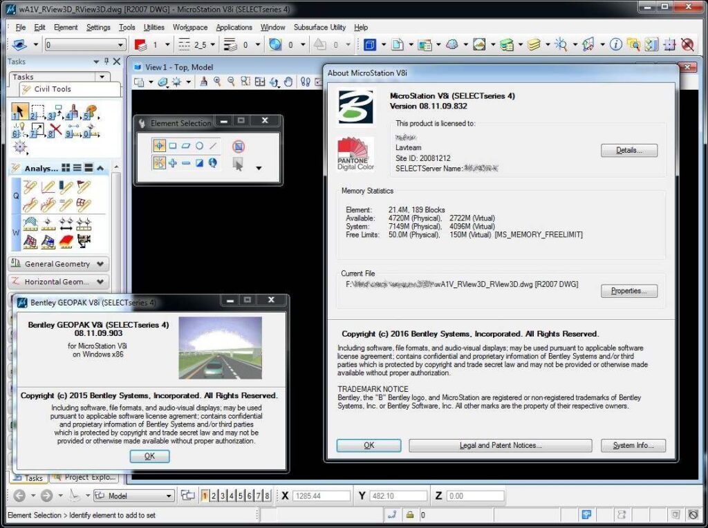 图片[1]-Bentley GEOPAK Civil Engineering Suite V8i v08.11.09.903-时代软件