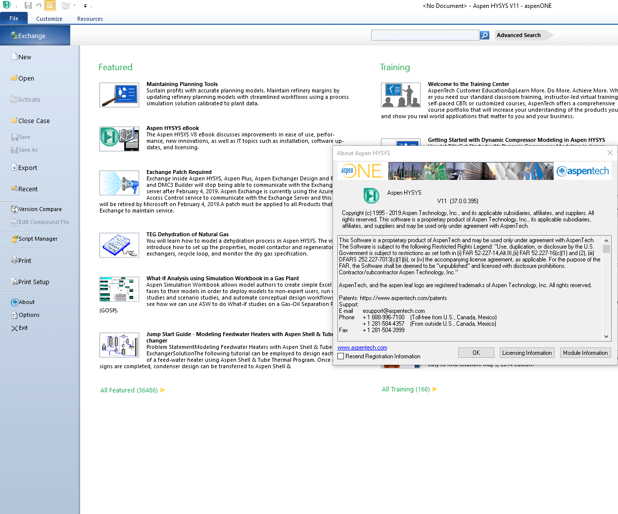 AspenTech aspenONE screenshot